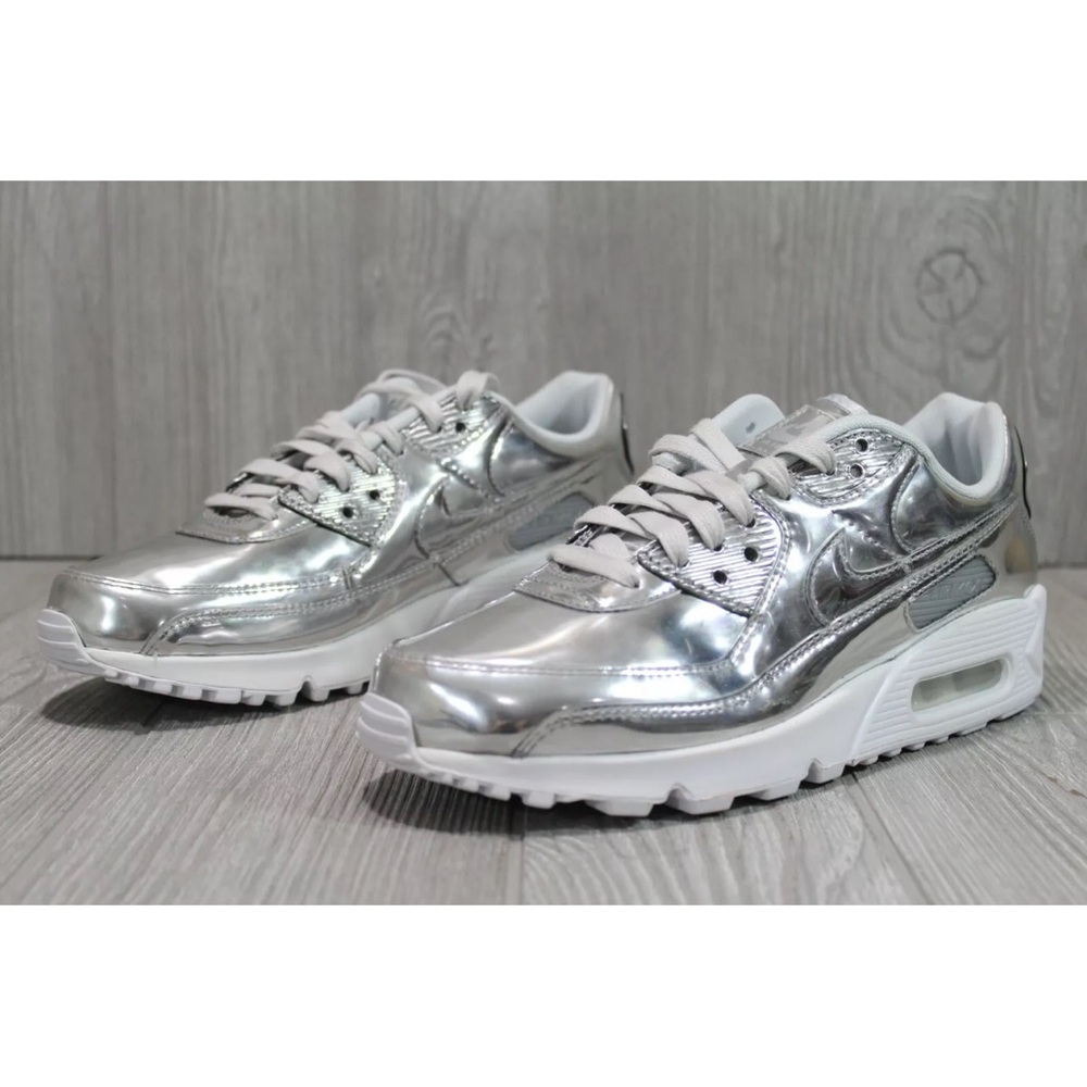 57 Rare Nike Air Max 90 SP Silver Chrome CQ6639-001  US Size 10